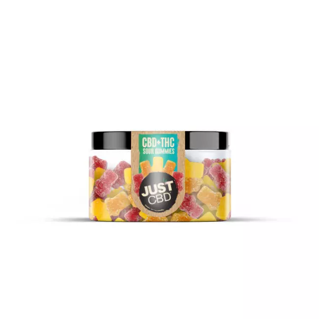 CBD + THC Sour Gummies (4oz, 16oz)