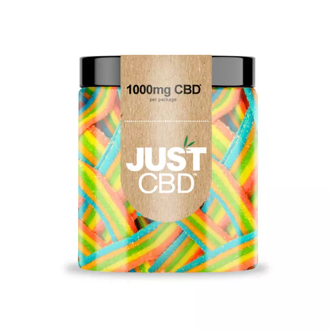 Just CBD Vegan Gummies - Rainbow Ribbons